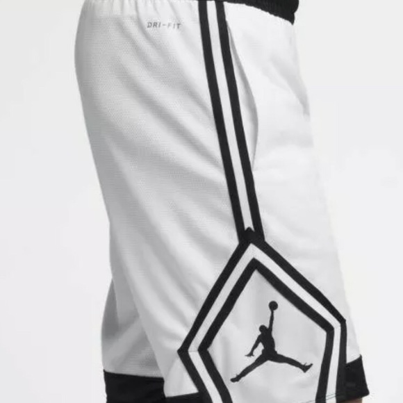 Jordan | Shorts | Nike Mens Air Jordan Rise Diamond Shorts White | Poshmark